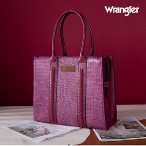 Wrangler Large Tote Bag Vintage Purse Women Handle Western Handbags with Strap